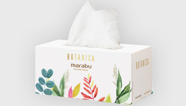 Изображение товара Салфетки бумажные Botanica Листья/Цветы 2-слойные 220 шт