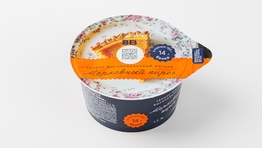 Изображение товара Мягкий творог с морковным пирогом 1,2% белка высокобелковый десерт