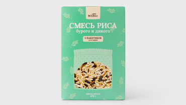 Изображение товара Смесь бурого и дикого риса в порционных пакетиках