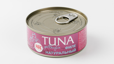 Изображение товара Тунец (желтоперый) филе-кусочки натуральный, 140 г