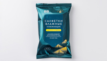 Изображение товара Салфетки влажные освежающие "Цитрус и перец", 20 шт