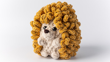 Изображение товара Мягкая игрушка ежик ручной работы из натуральных материалов, подарок