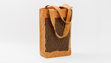 Изображение товара Эко-сумка из пробковой ткани ВкусВилл - стильный и водостойкий шопер