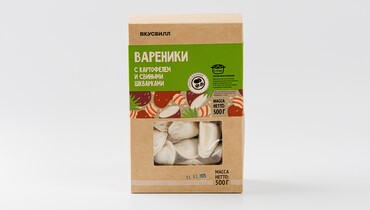 Изображение товара Вареники с картофелем и свиными шкварками