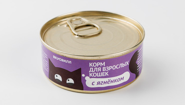 Изображение товара Корм влажный для кошек с ягненком, 100 гр
