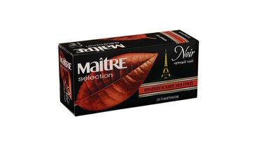 Изображение товара Чай черный Maitre de The selection Французский Эрл Грей пакетированный 20х1,8 г