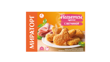 Изображение товара Наггетсы Мираторг куриные с ветчиной 300 г
