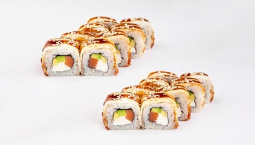 Изображение товара Двойной Канада сяке ролл с лососем и угрём