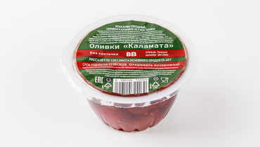 Изображение товара Оливки Каламата без косточки 120 г ВкусВилл натуральный продукт