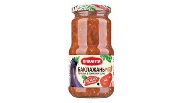 Изображение товара Баклажаны печеные Пиканта в томатном соусе 450 г