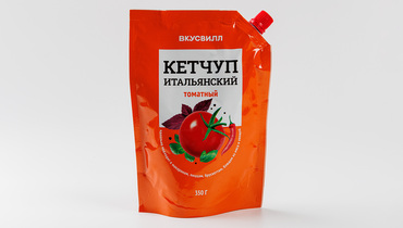 Изображение товара Кетчуп Итальянский ВкусВилл 350 г классический пикантный соус из томатной пасты и специй