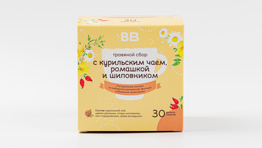 Изображение товара Травяной сбор с курильским чаем, ромашкой и шиповником