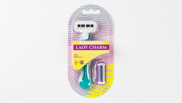 Изображение товара Бритва Женская LADY CHARM, 1шт + 2 сменные кассеты