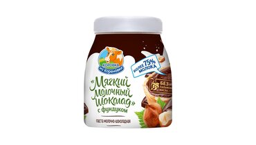 Изображение товара Паста Коровка из Кореновки Мягкий молочный шоколад с фундуком 330 г