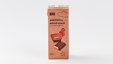 Изображение товара Коктейль молочный с шоколадом 3% ВкусВилл 214 г