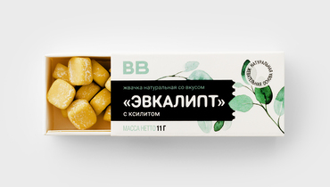 Изображение товара Жвачка натуральная со вкусом "Эвкалипт"