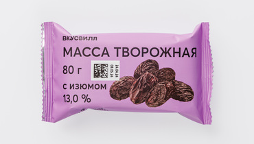 Изображение товара Масса творожная с изюмом 13%