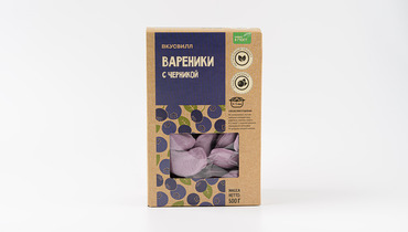 Изображение товара Вареники с черникой 500 г натуральный полуфабрикат для вкусного завтрака