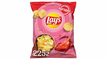 Изображение товара Чипсы картофельные Lay`s Краб 225 г