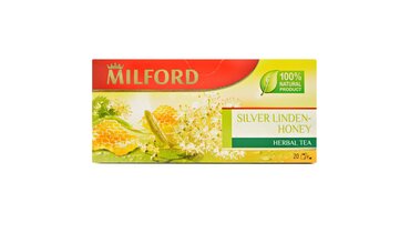 Изображение товара Чай травяной Milford Серебристая липа и мед пакетированный 20х2 г
