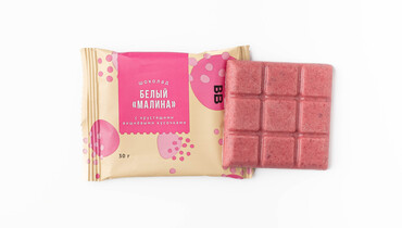 Изображение товара Шоколад белый "Малина"