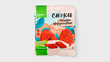 Изображение товара Снеки ягодно-фруктовые клубничные - полезный перекус