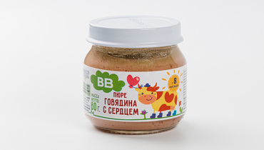 Изображение товара Пюре мясное "Говядина с сердцем"