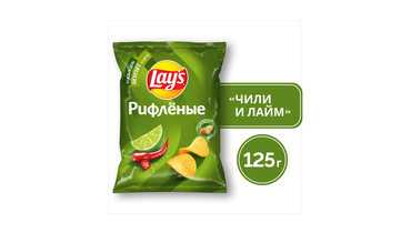 Изображение товара Чипсы картофельные Lay`s рифленые со вкусом микс чили лайм 125 г