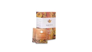 Изображение товара Чай травяной Niktea Ройбуш Оранж с ароматом апельсина пакетированный 25х2 г