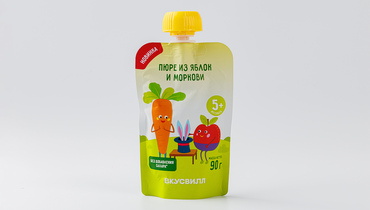 Изображение товара Пюре из яблок и моркови, 90 г