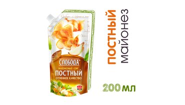 Изображение товара Соус майонезный Слобода Постный 56% 200 мл