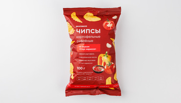 Изображение товара Чипсы картофельные рифленые со вкусом "Соус Харисса"