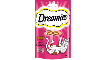 Изображение товара Лакомство для кошек Dreamies с говядиной 60 г