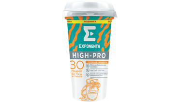 Изображение товара Напиток кисломолочный Exponenta High-pro Соленая карамель 250 г