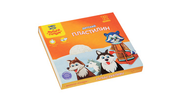 Изображение товара Пластилин Мульти-Пульти Енот на Аляске 12 цветов 180 г