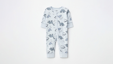 Изображение товара Ползунки для мальчиков размер 74 из хлопка с застежками и эластичными манжетами