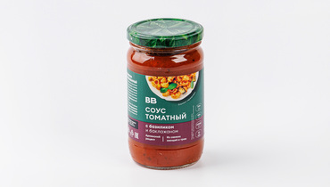 Изображение товара Соус томатный с баклажаном и базиликом ВкусВилл 380 г