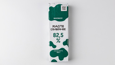 Изображение товара Масло сливочное 82,5%, 380 г