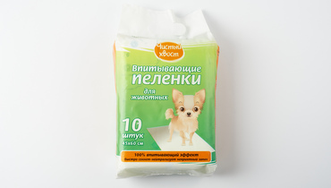 Изображение товара Пеленки одноразовые для животных 10 шт., 60*45 см