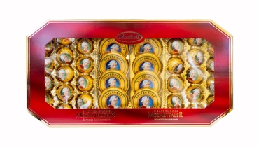 Изображение товара Шоколадные конфеты Mirabell Mozartkugeln 600 г с марципановым кремом и молочным шоколадом