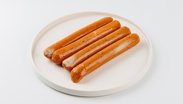 Изображение товара Сосиски для Хот Догов ВкусВилл из курицы и говядины 280 г