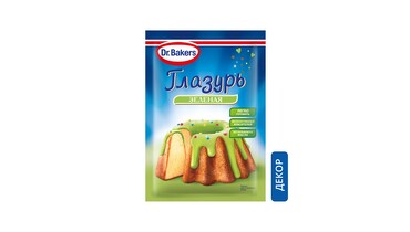 Изображение товара Глазурь Dr.Bakers Зеленая 90 г для творчества в кулинарии