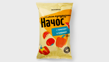 Изображение товара Чипсы кукурузные "Начос" с томатами и паприкой