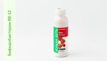 Изображение товара Биойогурт с клубникой и земляникой "ВкусВилл" 1,5%