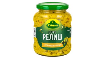 Изображение товара Соус Kuhne Gherkin Релиш с огурцами и горчицей 350 мл