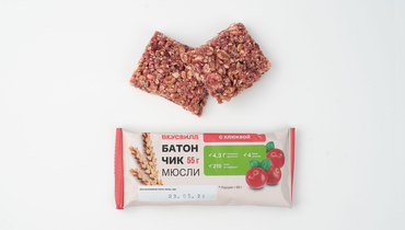 Изображение товара Батончик-мюсли с клюквой