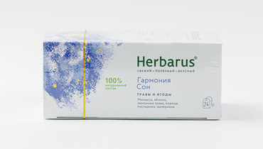 Изображение товара Чайный напиток Herbarus, Гармония Сон, 24 пак