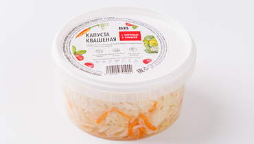 Изображение товара Капуста квашеная с морковью и клюквой 500 г