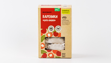 Изображение товара Замороженные вареники с целой вишней "Царь-Вишня", 500 гр