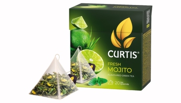 Изображение товара Чай зеленый Curtis Fresh Mojito с цедрой цитрусовых и ароматом мохито листовой 20х1,7 г